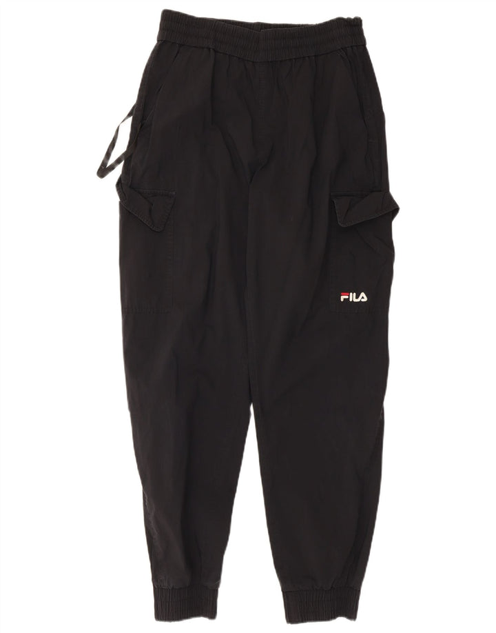 Fila Pantalon de Survêtement Cargo Joggers Homme Noir Moyen Coton