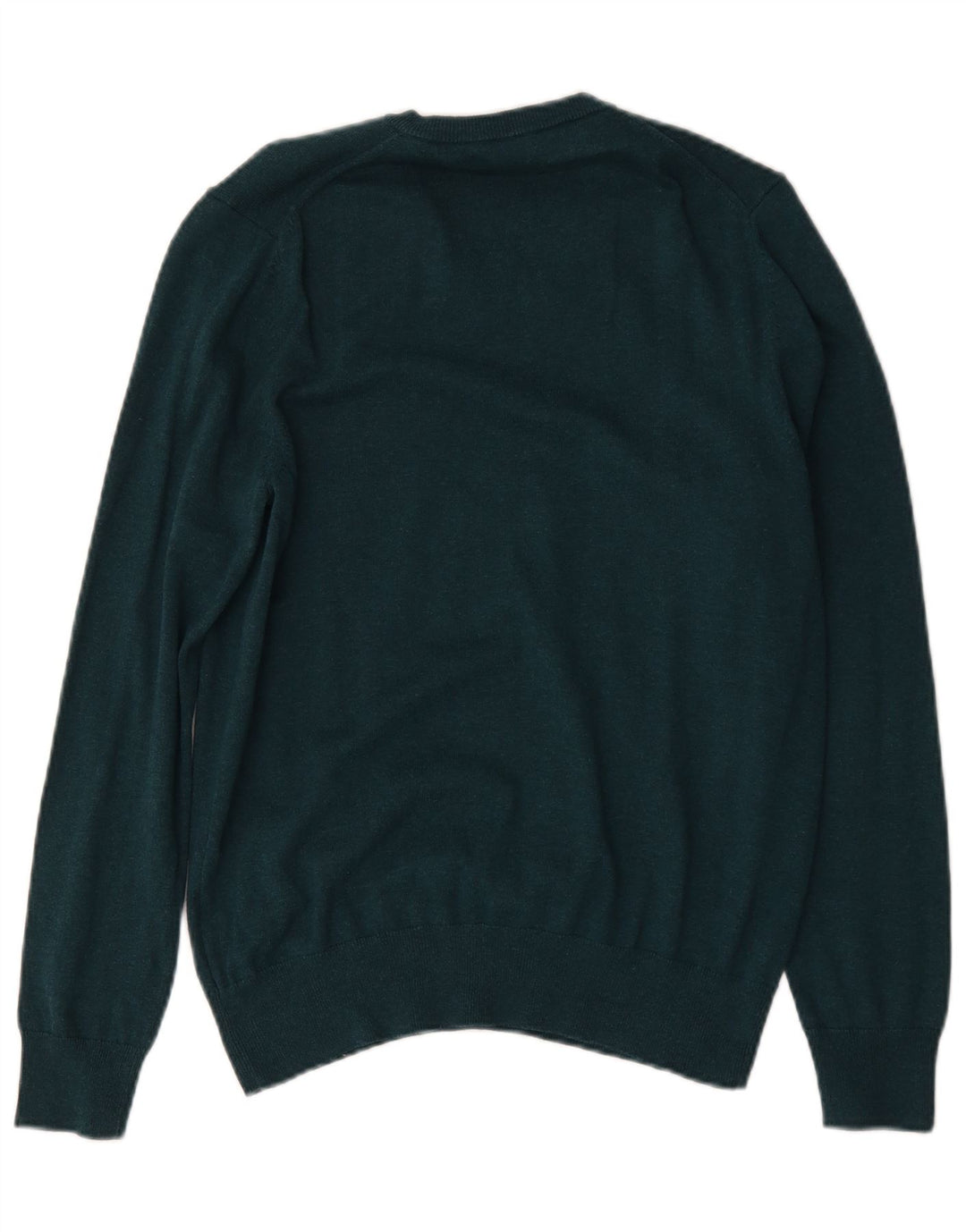 Marks & Spencer Pull Col V Homme Vert Moyen Coton