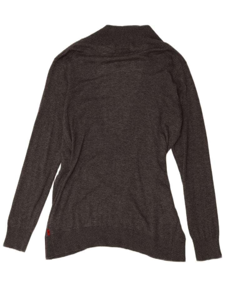 Kappa Pull col V pour femme UK 16 Large Gris Polyacrylique