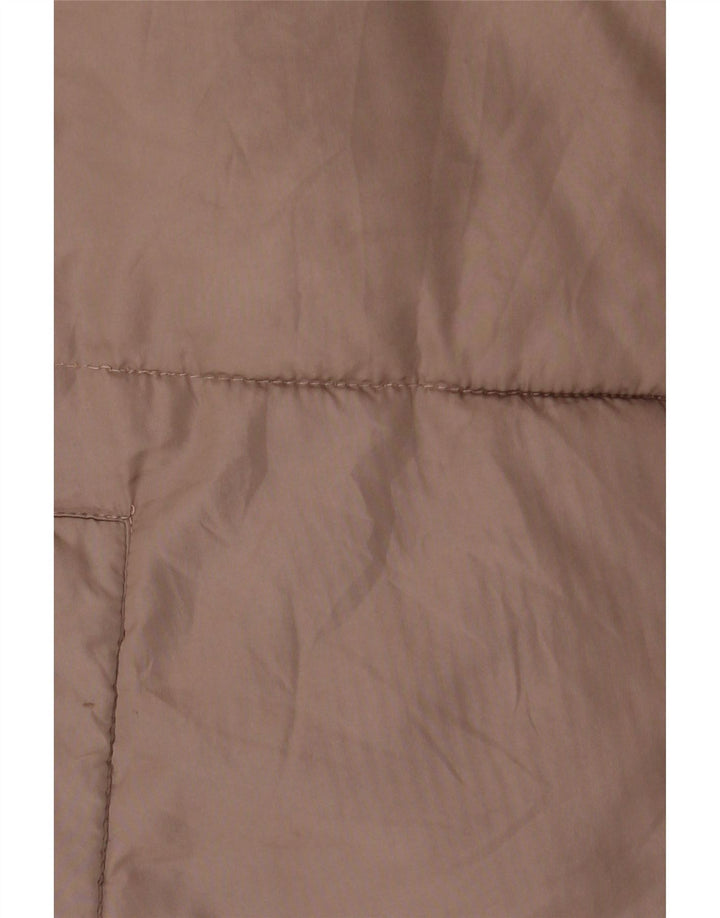 Zara Veste matelassée surdimensionnée à capuche pour femme UK 14 Polyester marron moyen