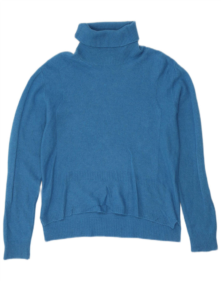 Max & Co. Pull col roulé pour femme UK 12 Bleu moyen Cachemire