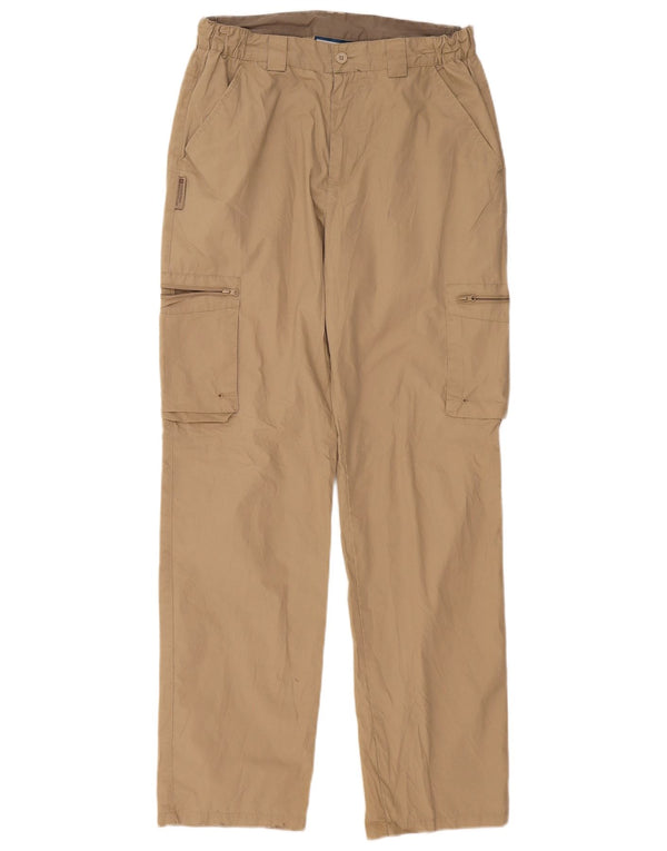 Mountain Warehouse Pantalon cargo droit pour homme W32 L32 Beige Polyester