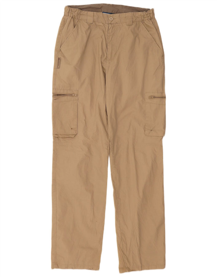 Mountain Warehouse Pantalon cargo droit pour homme W32 L32 Beige Polyester