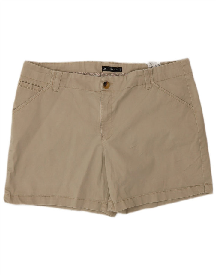 Lee Short chino taille moyenne pour femme US 18 2XL W38 Coton beige
