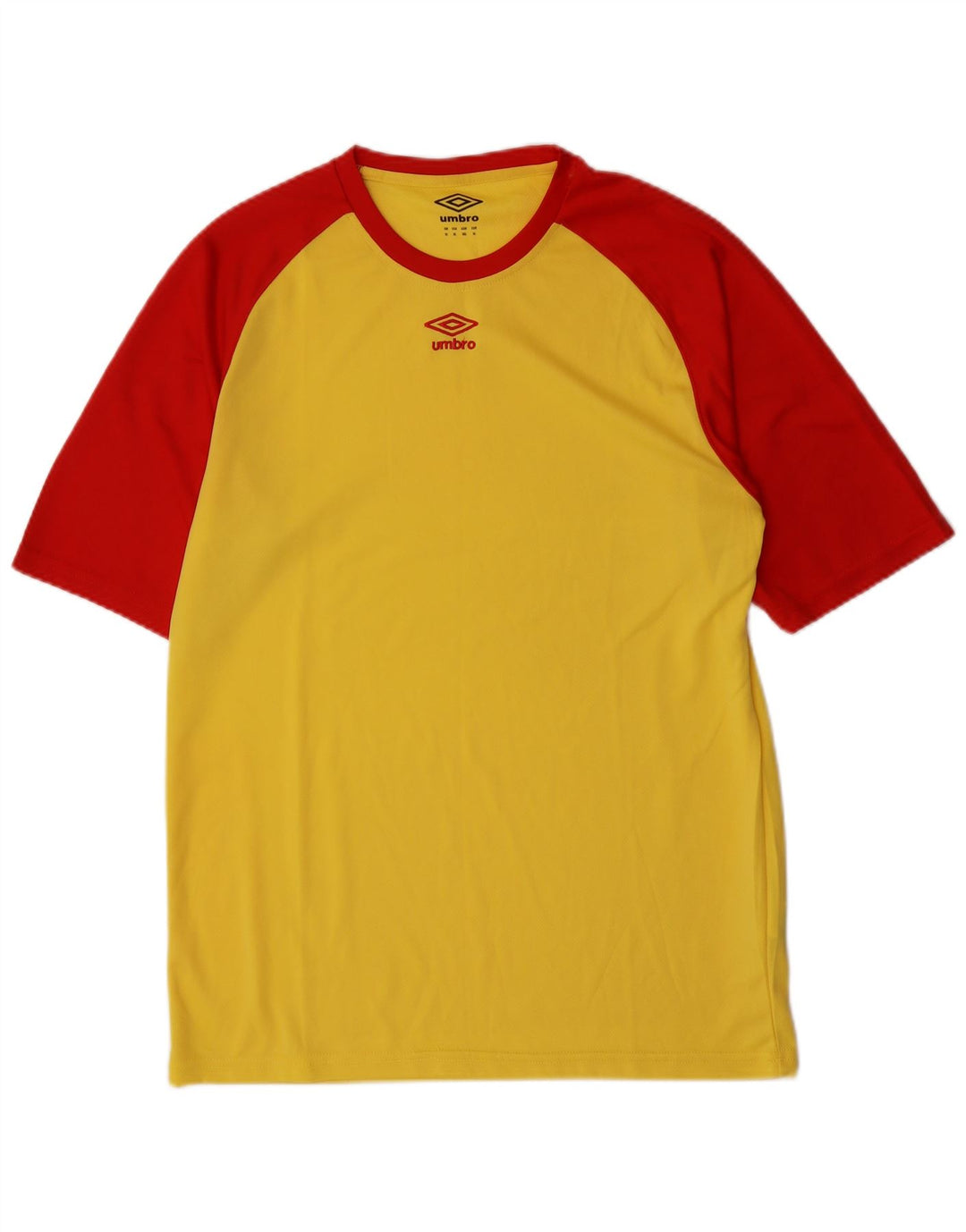 Umbro T-Shirt Homme XL Jaune Colorblock Polyester