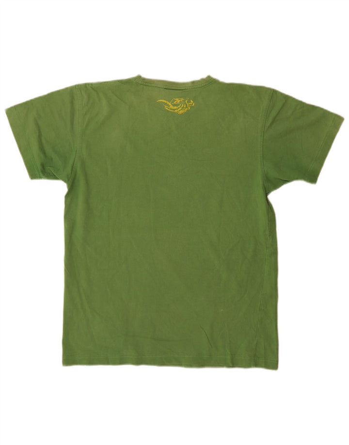 Reebok T-Shirt Graphique Homme Petit Vert Coton