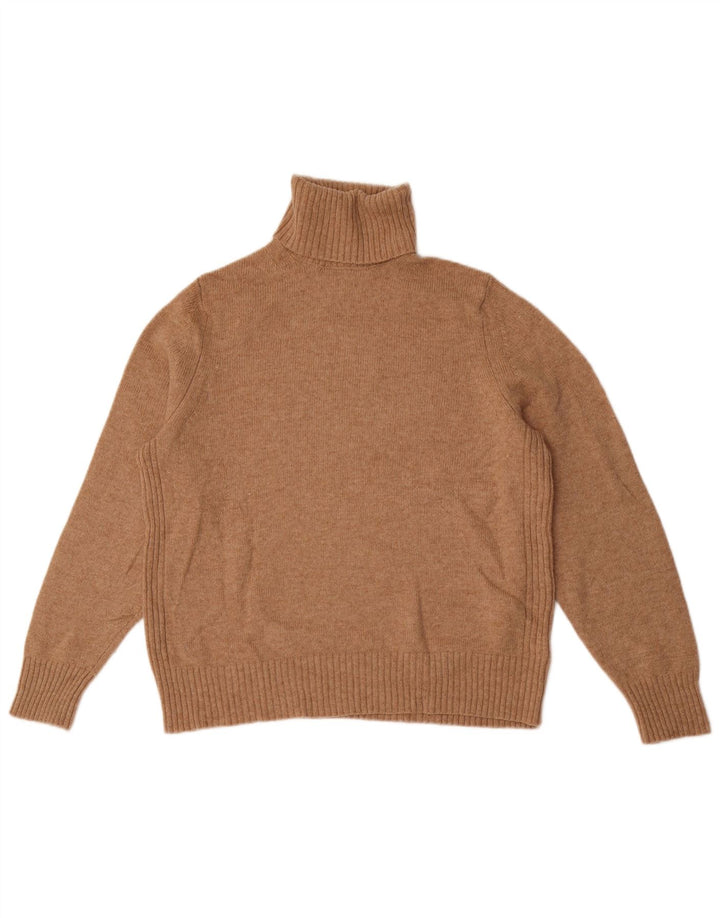 Marks & Spencer Pull col roulé pour femme UK 18 XL Laine beige