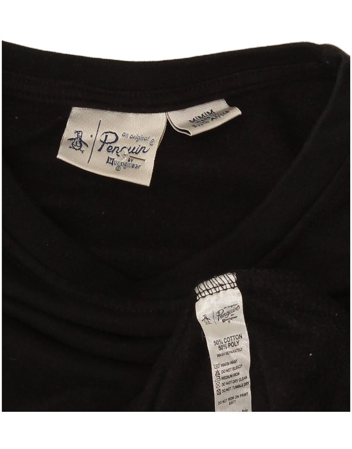 Penguin Sweat-Shirt Homme Noir Moyen Coton