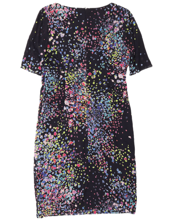 Hobbs Robe fourreau régulière pour femme UK 44, soie mouchetée multicolore moyenne