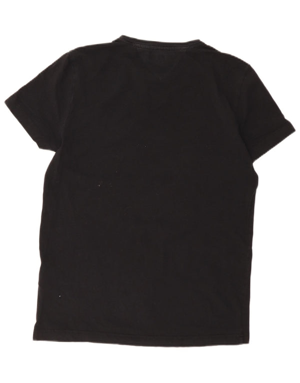 Tommy Hilfiger T-Shirt Homme Haut Large Noir Coton