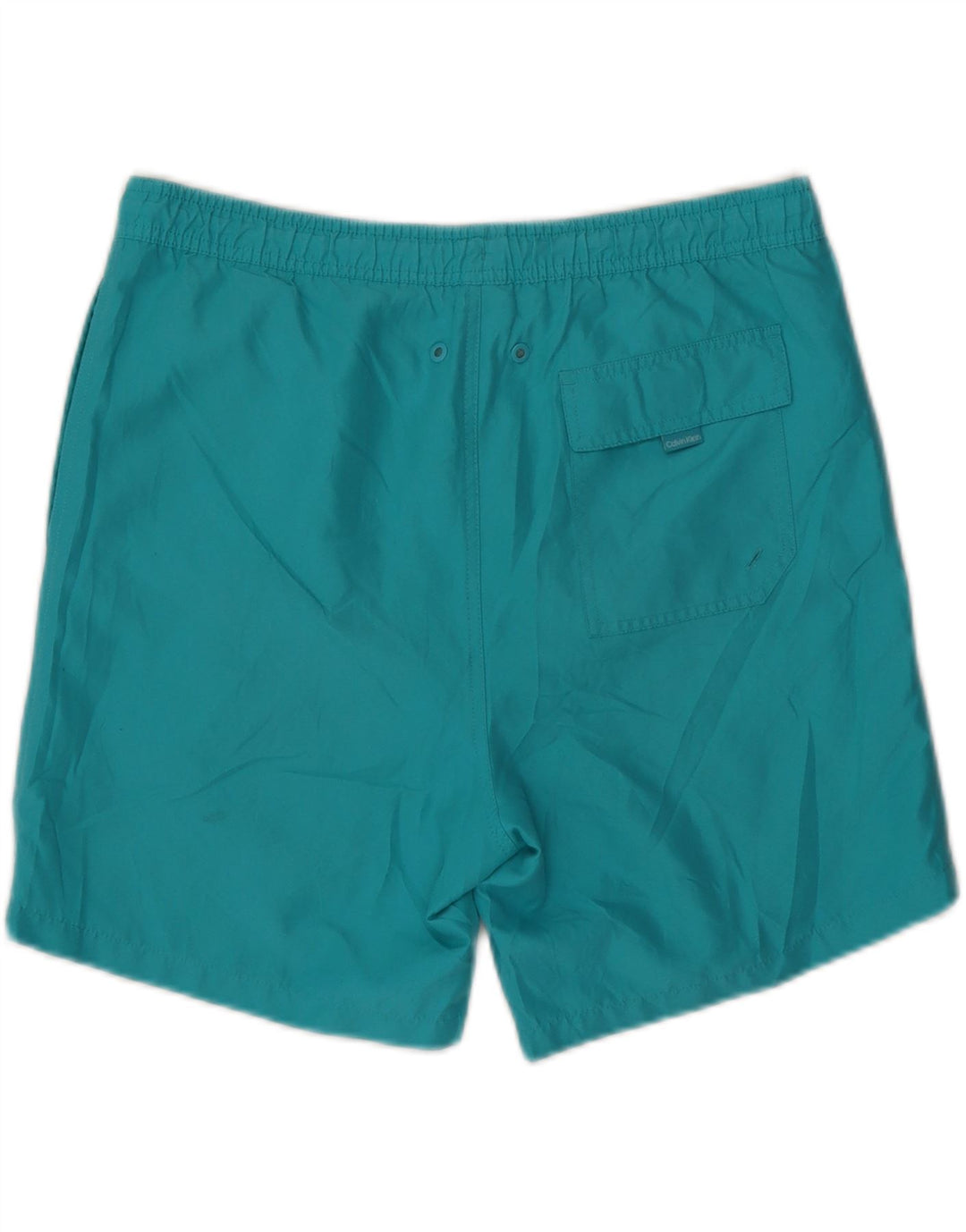 CALVIN KLEIN Mens Graphic Swimming Shorts Medium  Turquoise Polyester Vintage Calvin Klein and Second-Hand Calvin Klein from Messina Hembry 