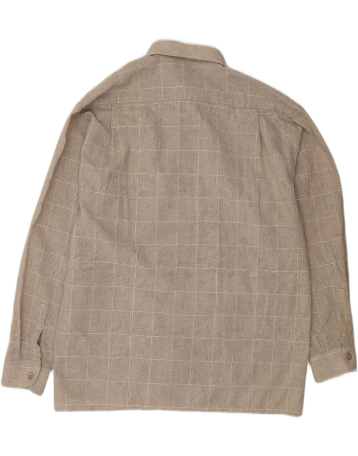 Chemise homme VINTAGE 2XL carreaux beiges