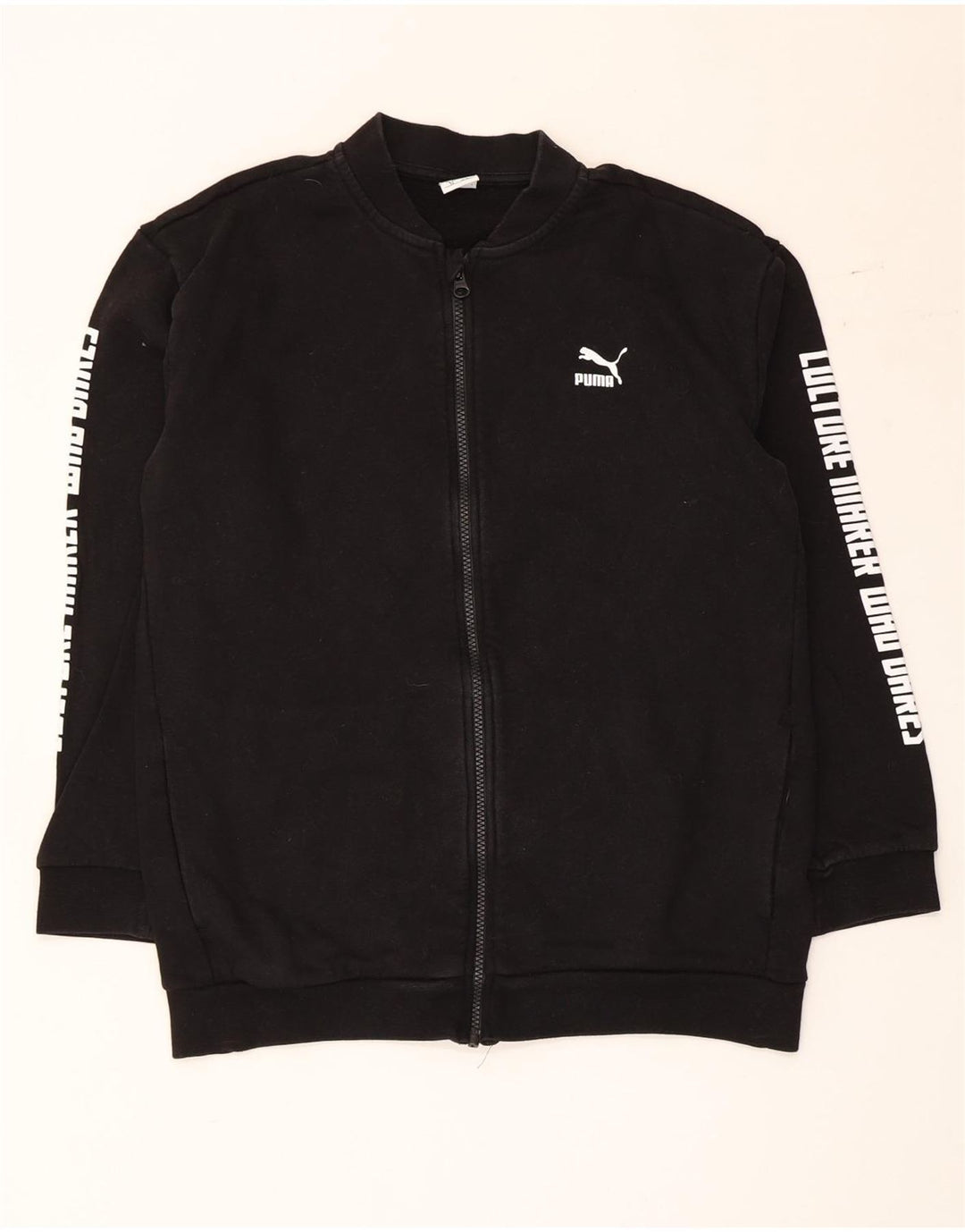 Puma Veste de Survêtement Graphique Garçon 13-14 ans Noir Coton