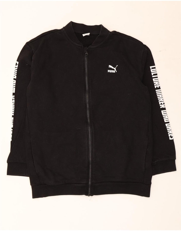 Puma Veste de Survêtement Graphique Garçon 13-14 ans Noir Coton