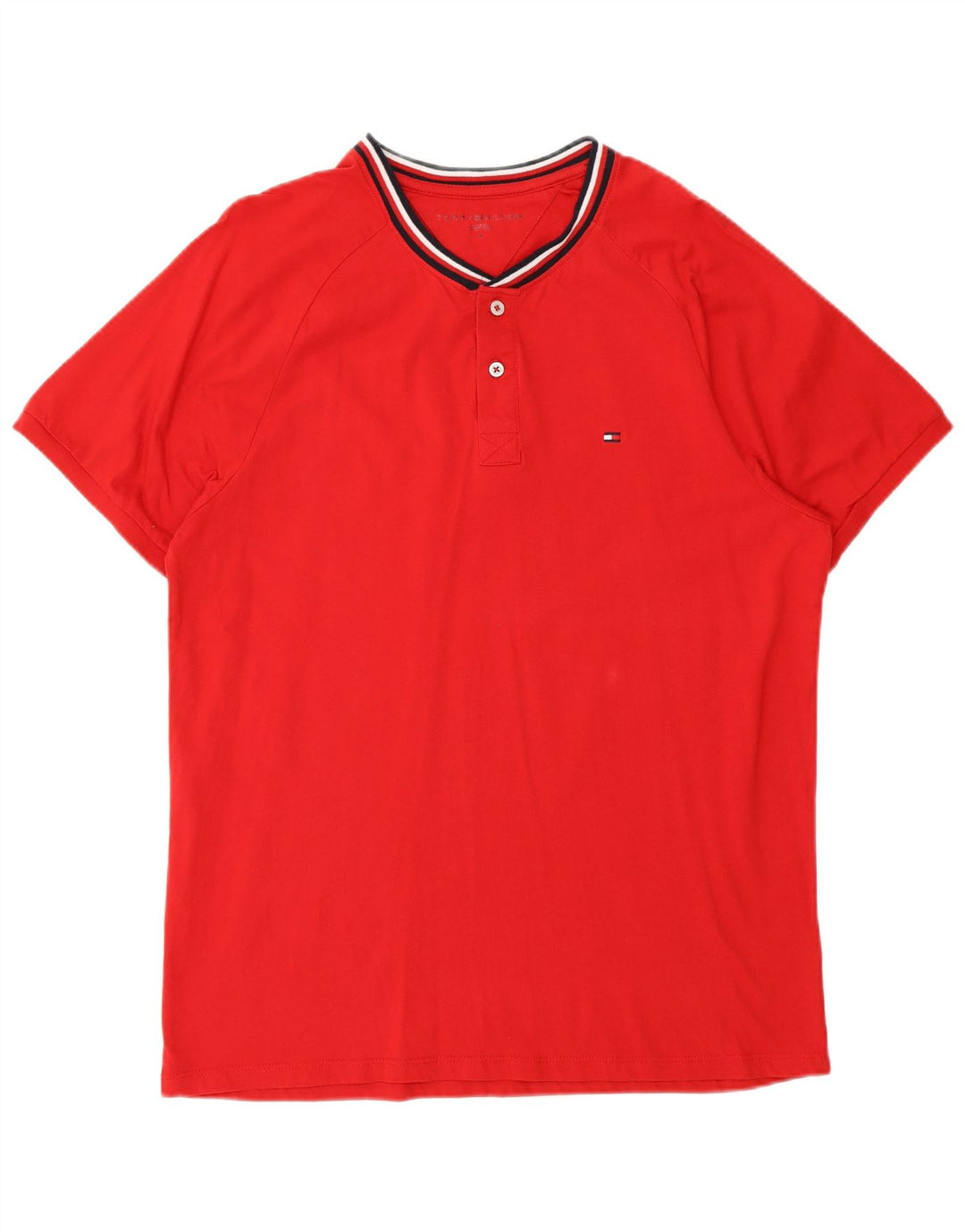 Tommy Hilfiger T-Shirt Homme Rouge Moyen Coton