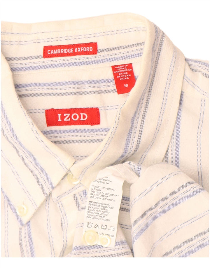 Chemise Homme Izod Coton Rayé Blanc Moyen