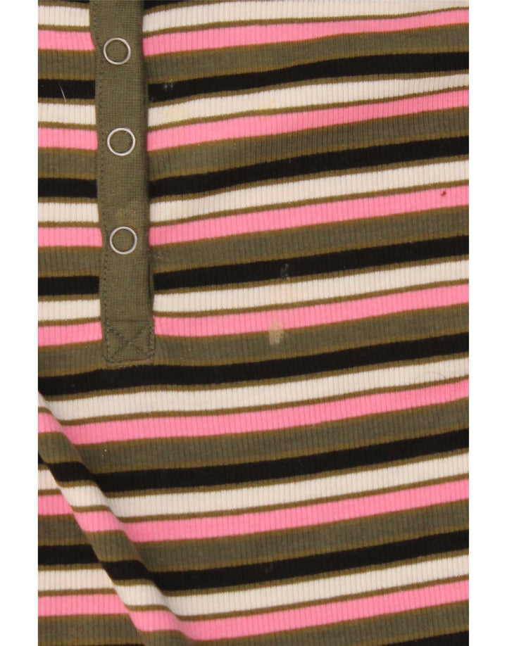 Marks & Spencer Haut à manches longues pour femme UK 10 Petit rayé multicolore