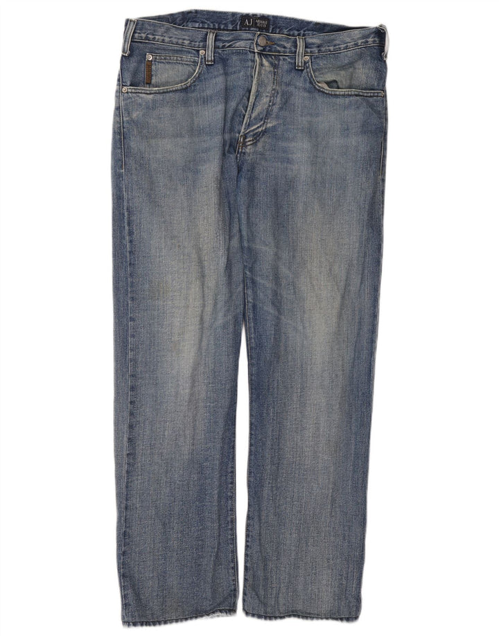 Armani Jean droit homme W36 L34 bleu coton