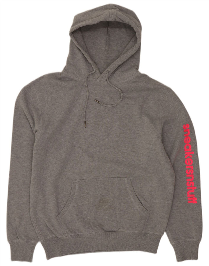 New Balance Pull à capuche graphique homme petit gris polyester