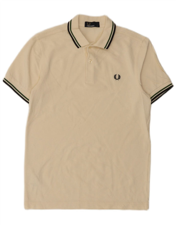 Fred Perry Polo Homme Petit Blanc Coton