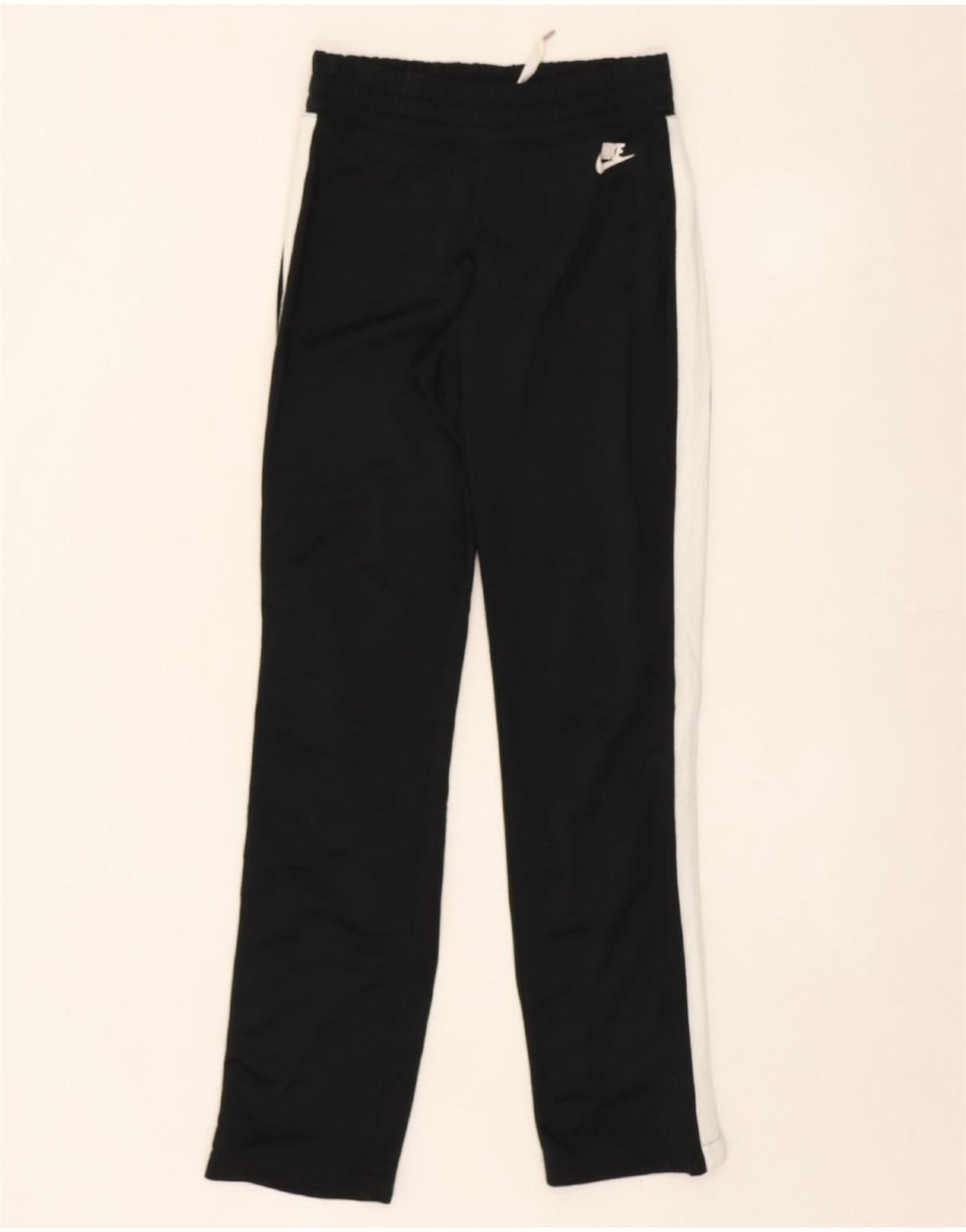 NIKE Mens Tracksuit Trousers XS Black Colourblock Polyester Vintage Nike and Second-Hand Nike from Messina Hembry 