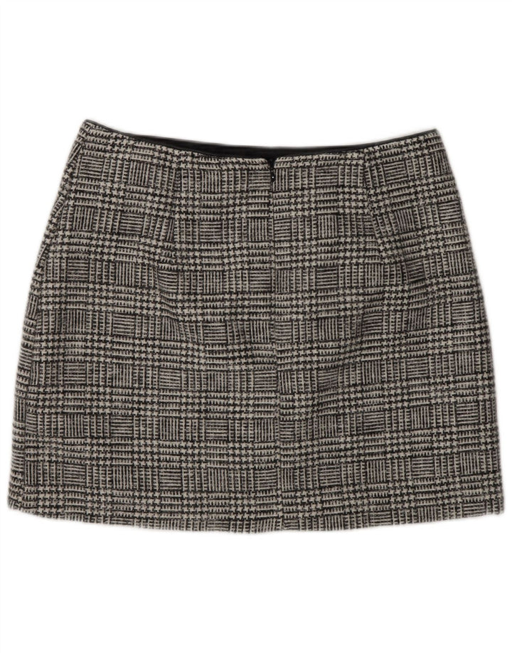 Oasis Mini-jupe femme UK 14 Large W32 Gris Pied-de-poule