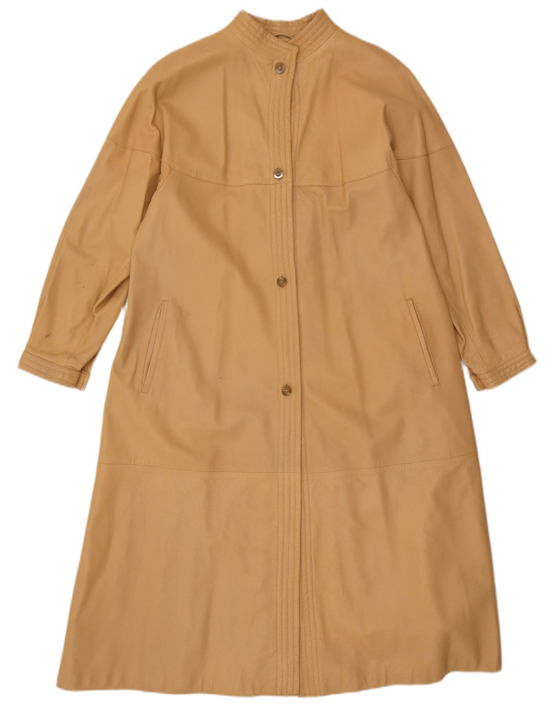 Your Sixth Sense Manteau en cuir pour femme UK 12 Beige moyen