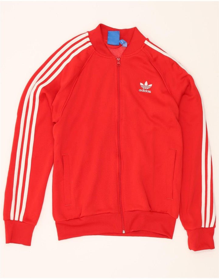 Adidas Veste de survêtement pour homme Rouge moyen Polyester