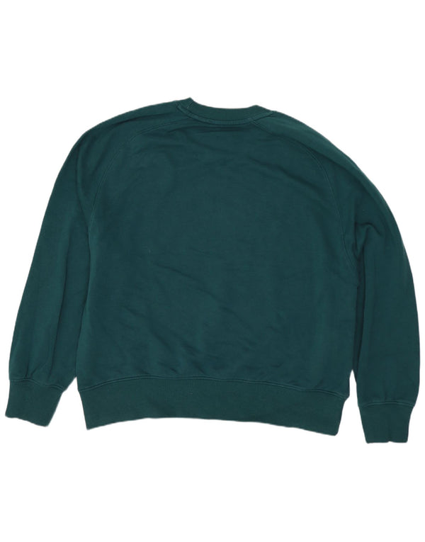 Zara Sweat-shirt surdimensionné pour femme UK 14 en coton vert moyen