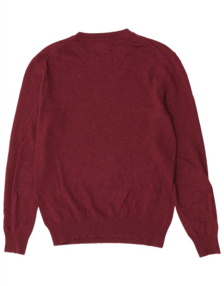 Sisley Pull Col Rond Polyamide Bordeaux Moyen Homme