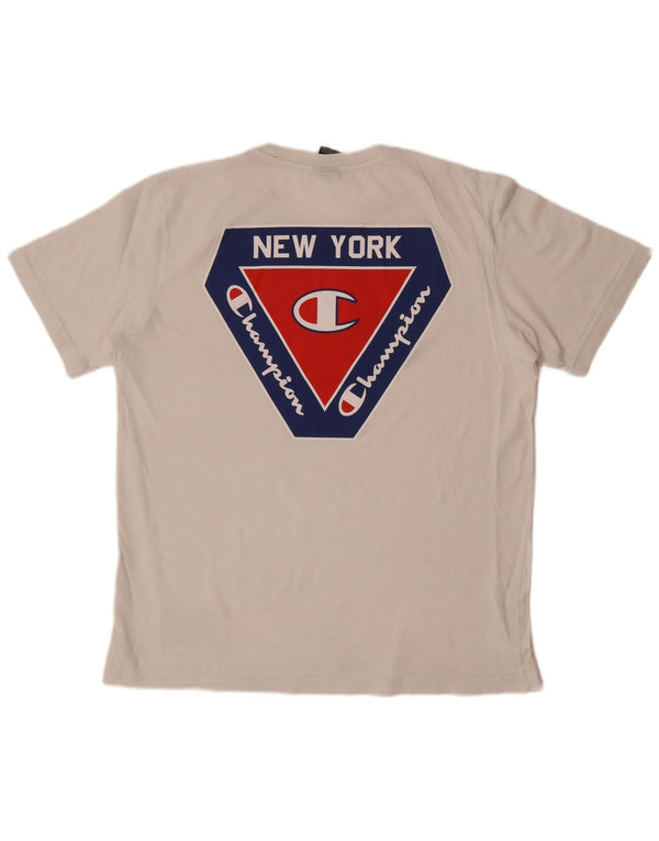 Champion T-Shirt New York Graphic Homme Blanc XL