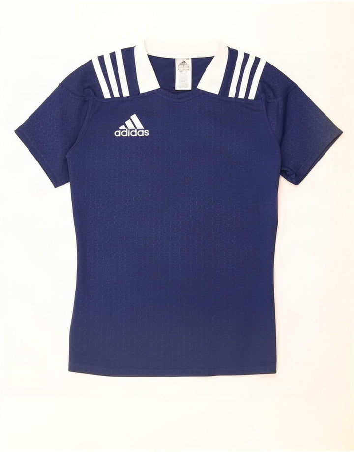 Adidas T-Shirt Homme Haut Bleu Marine Moyen Polyester