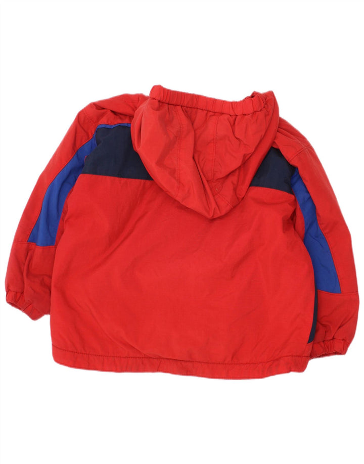 COLUMBIA Veste coupe-vent à capuche pour garçon 2-3 ans Rouge Colourblock