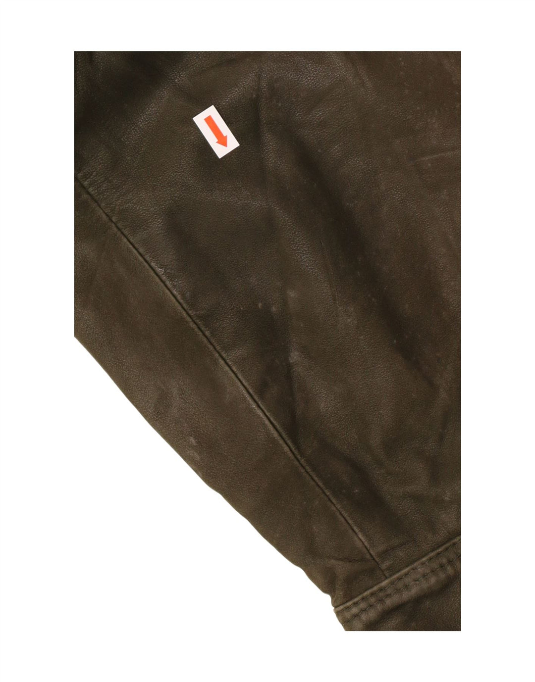 veste en cuir homme vintage IT 52 XL Cuir Kaki