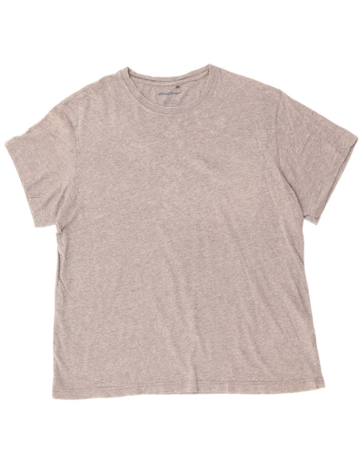 EDDIE BAUER T-Shirt Homme Haut Large Gris Coton