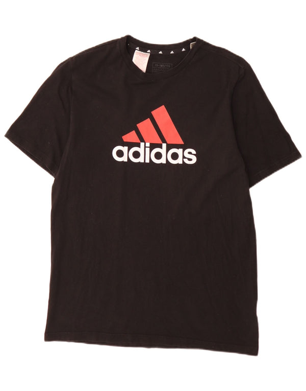 Adidas T-Shirt Graphique Garçon 15-16 ans Noir Coton