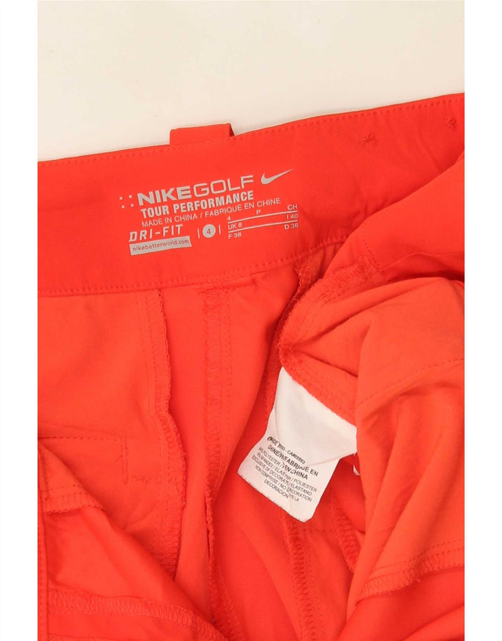 Nike Short chino Dri Fit pour femme UK 8 Small W27 Rouge Polyester