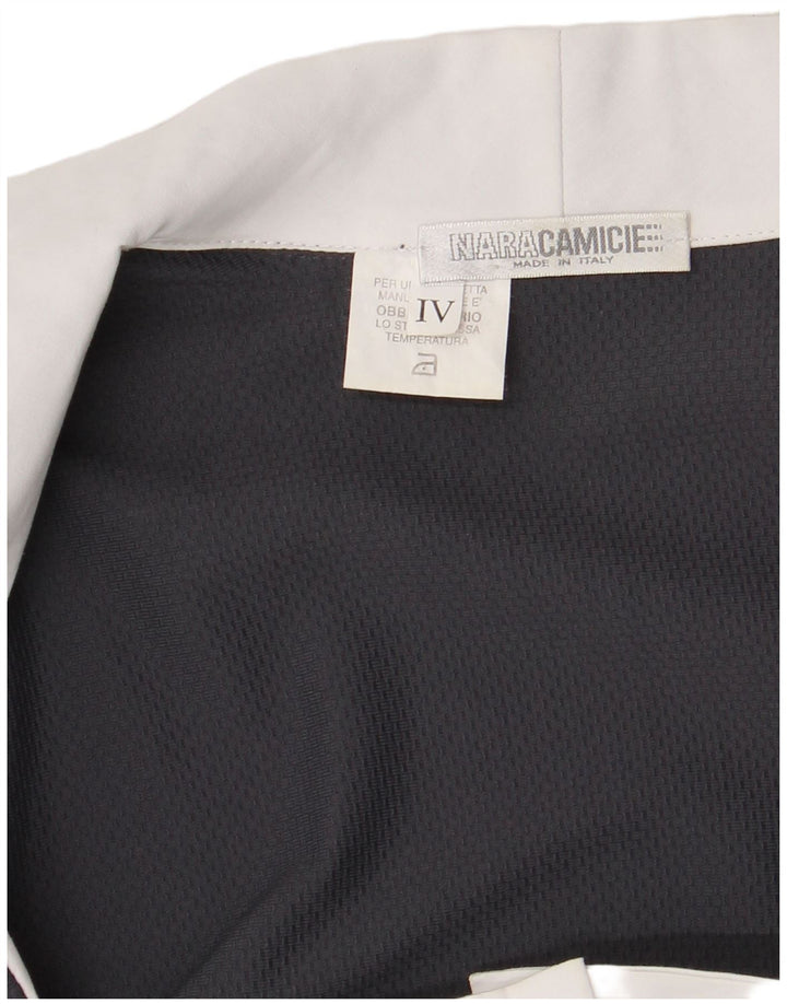 NARACAMICIE Chemisier Femme UK 10 Petit Bleu Marine Colorblock