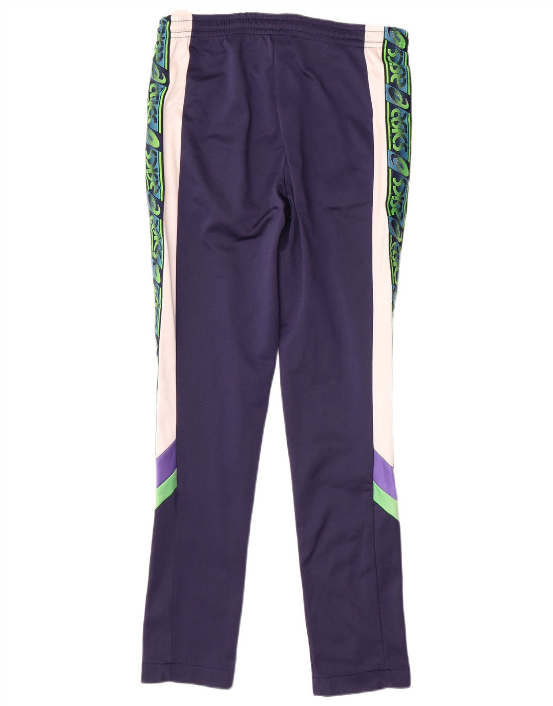 Asics Survêtement Complet Femme IT 46 Large Bleu Marine Colourblock Polyamide