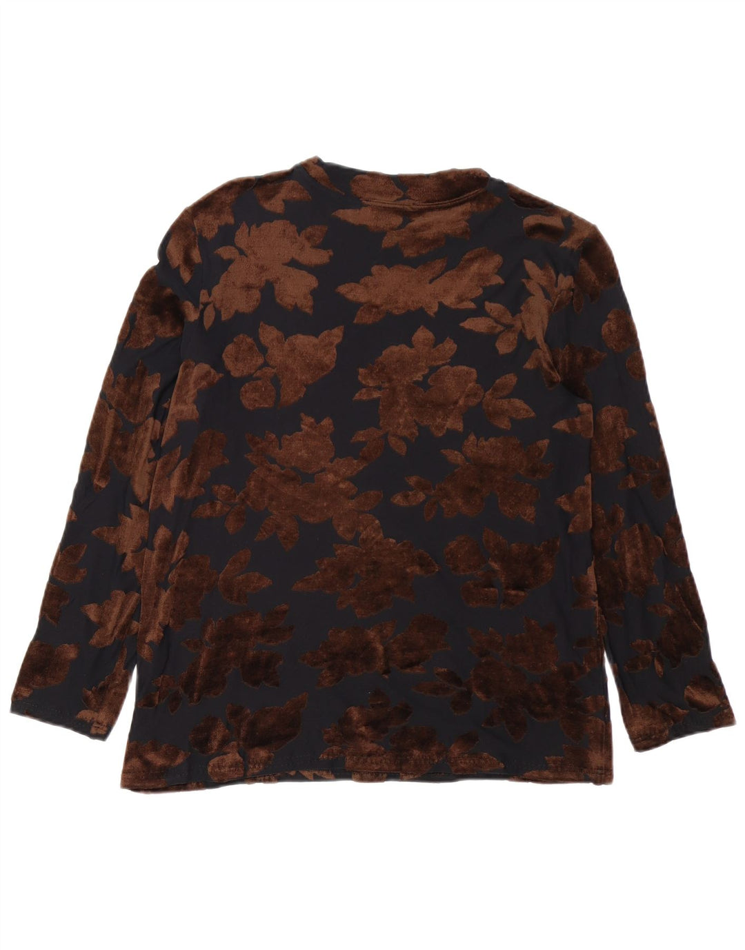 MINX BY EVA LUTZ Haut en velours à manches longues pour femme EU 38 Medium Black Floral