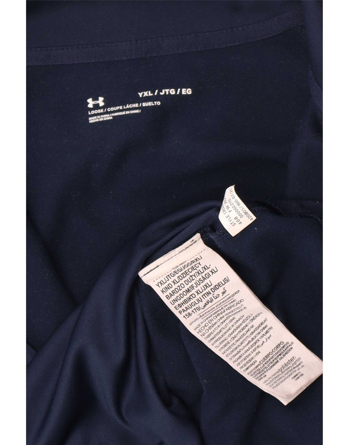 Under Armour Veste de Survêtement Garçon 13-14 ans XL Bleu Marine Polyester