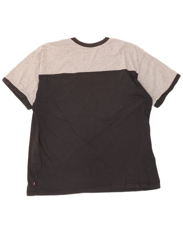 Levi's Tee-Shirt Relaxed Graphic Homme Noir Moyen Coton Colorblock