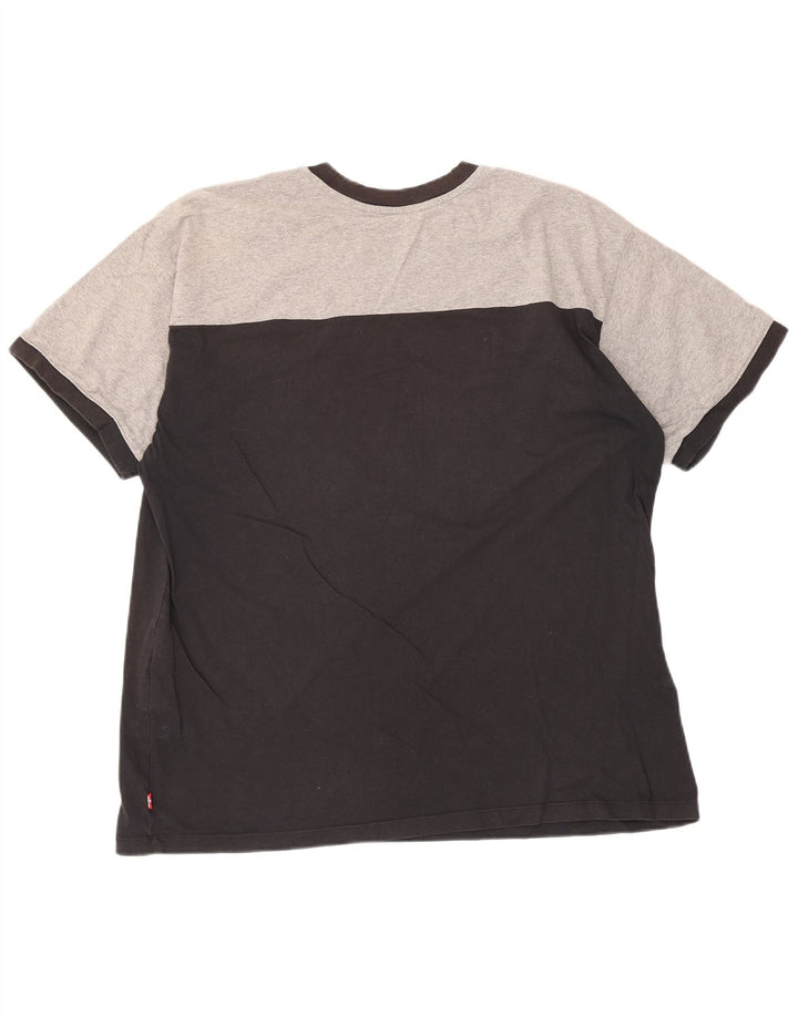 Levi's Tee-Shirt Relaxed Graphic Homme Noir Moyen Coton Colorblock
