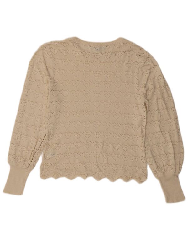 Crew Clothing Pull col bateau pour femme UK 14 Medium Off White