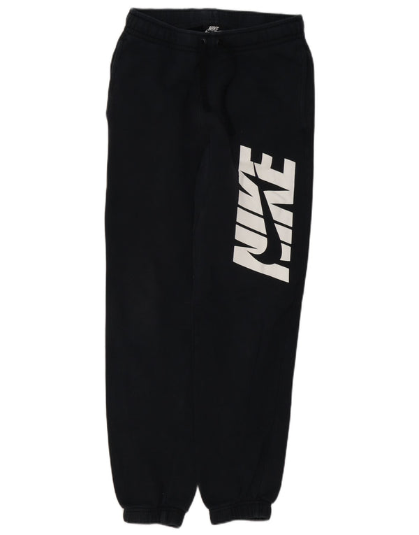 Nike Pantalon de survêtement graphique pour femme Joggers UK 4 XS Coton noir