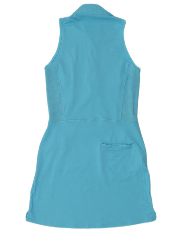 Adidas Robe de tennis sans manches pour femme UK 6 XS Bleu Polyester