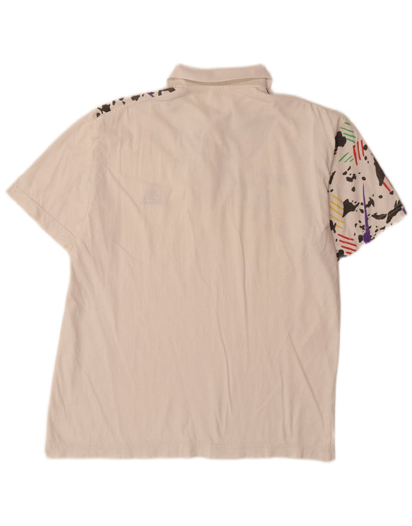 Polo VINTAGE Garçon 15-16 ans Coton Camouflage Blanc Moyen