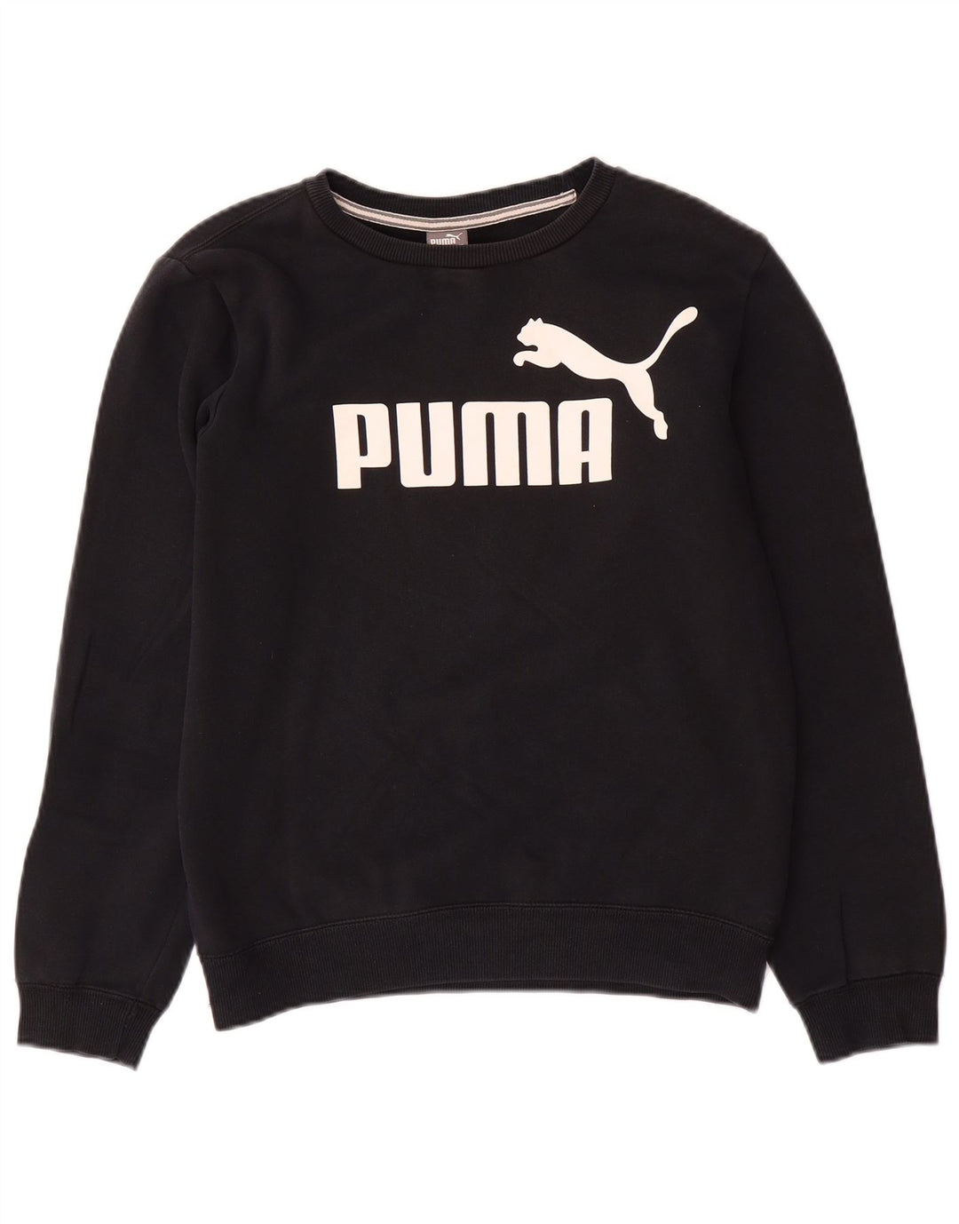 PUMA Sweat-shirt graphique pour fille 13-14 ans Noir Coton