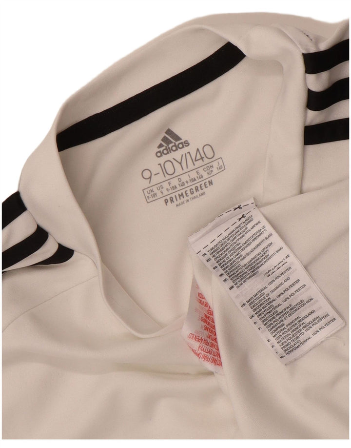 Adidas Garçon Aeroready T-Shirt Top 9-10 ans Blanc Polyester