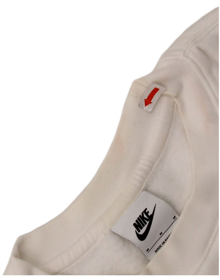 NIKE Sweat-shirt pour homme en coton blanc moyen